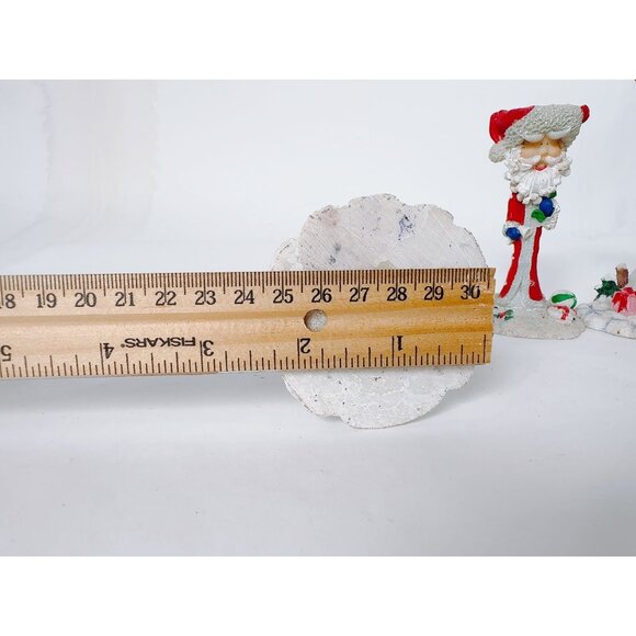 Vintage Santa Claus Candle Holder Set Of 4: Festive Christmas Decor With Santa F - Picture 4 of 16